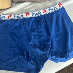Used men’s blue fila boxer trunks